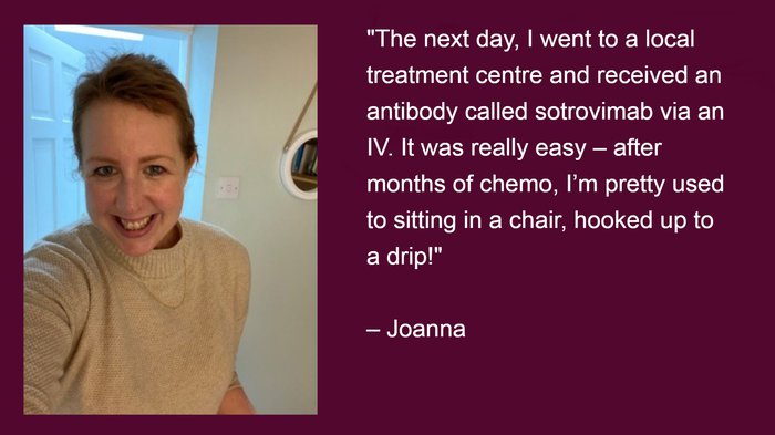 Joanna, in remission from Hodkin lymphoma